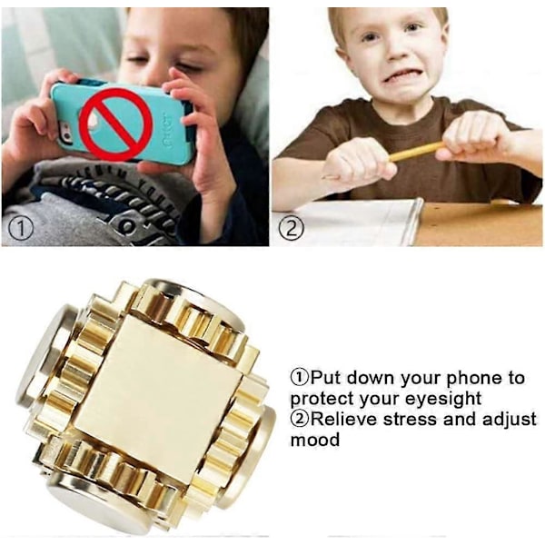 Metall Finger Snurrleksak Anti-Stress Fidget Spinner För Barn Kalas Fidget Finger Hand Snurr