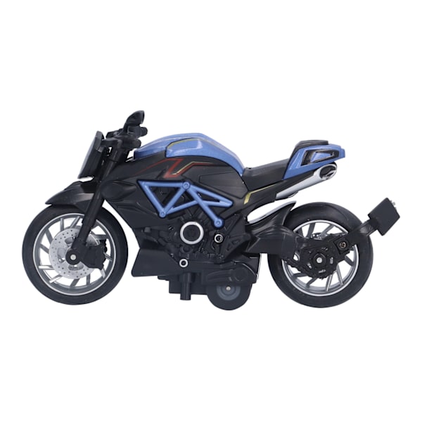 1:12 Motorsykkelmodell Barn Leker Ornamenter Simulering Legering Tilbake Motorsykkelmodell Blå