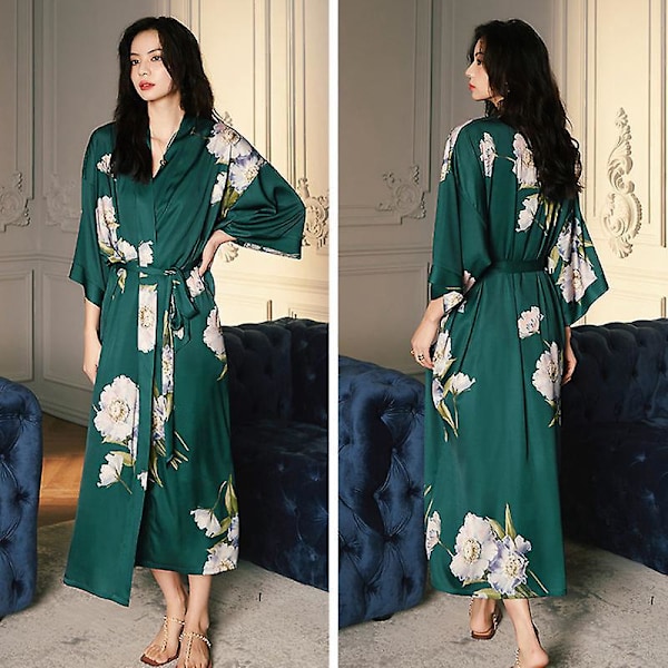 Blomster-Kimono-Kåpe for Kvinner - Perfekt for Bryllup og Jentekvelder