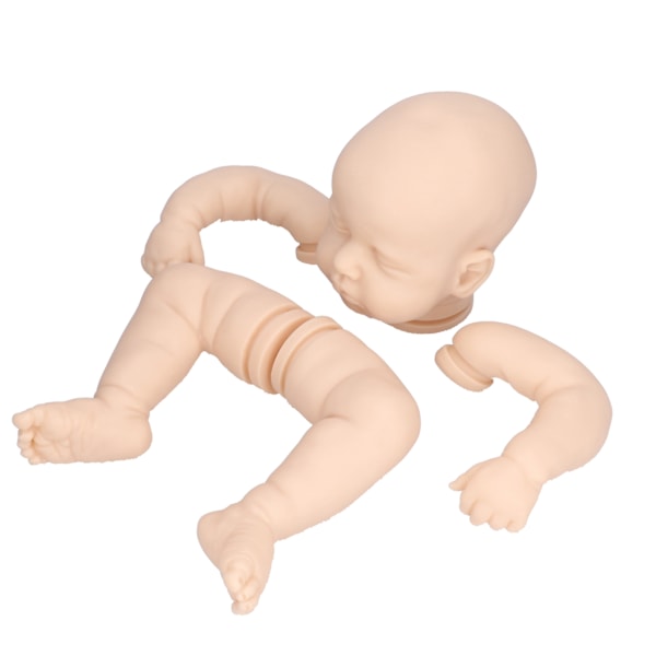 20 tums återfödd docka set realistisk babydocka helkropp naturtrogen DIY oavslutad docka kit