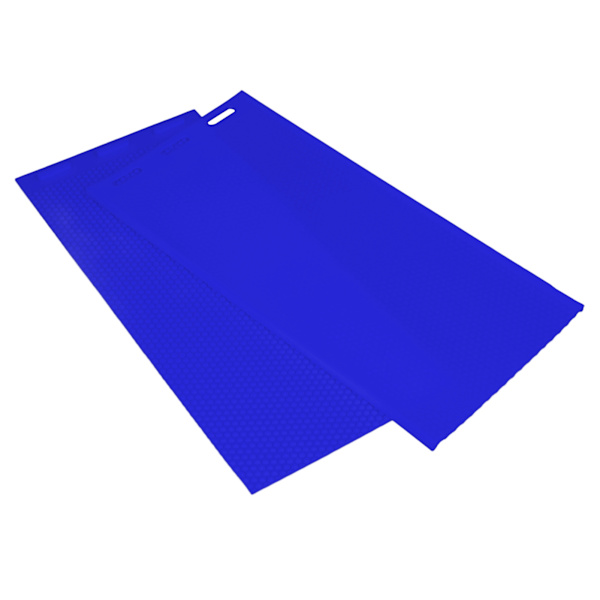 2 kpl 5,4 mm mehiläisvahapohjan arkit paina kohokuviokone Manuaalinen silikonimehiläisvahamuotti DIY mehiläishoitotyökalu 41,3x20,5CM tummansininen