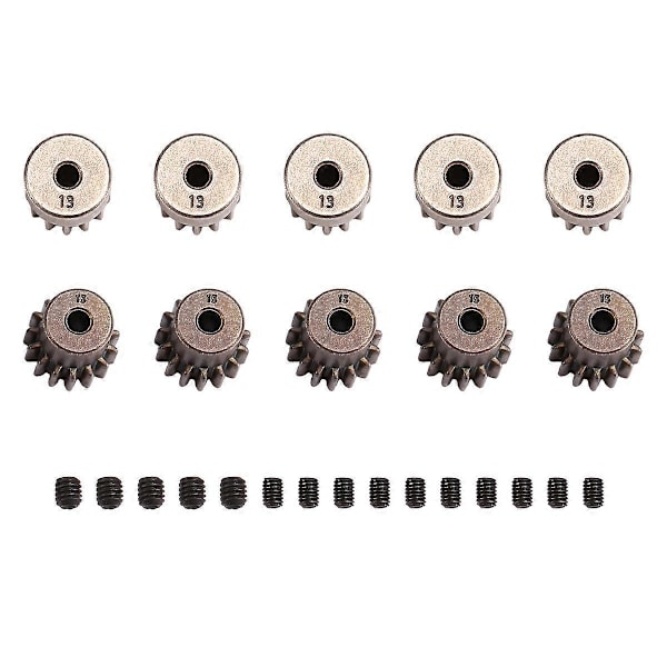 10 ST Kugghjul 32P 5mm 13T 15T Stål