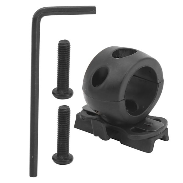 Hjelmlyktfeste, lommelyktklemmeholder, bærbar lommelyktbrakett for MICH/IBH/FASTBlack