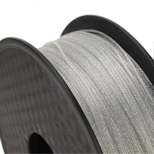 3D Printer Filament 1.75mm Skinnende Glitrende Sølv Stærk Glat PLA Silke Forbrugsvarer