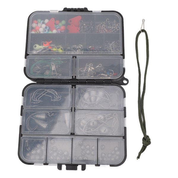 Fiske krok tillbehör set ABS enkelt montera fiske vridlås split shot sänken kit för havsfiske