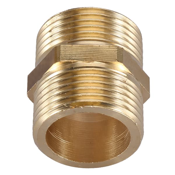 G1” Messing Rørfitting Hex Nippel Vandrørsforbindelses Tilbehør (intensivering)
