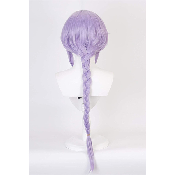 Lavendel Cosplay Parykk med Fluffy Lugg - Perfekt for Qiqi Anime Halloween Kostymefest