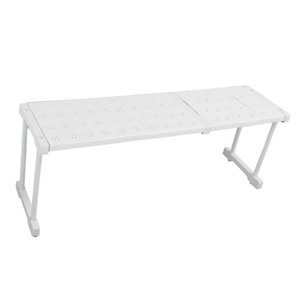 Expanderbar hylla stapelbar 121lb lastbärande avdelare förvaringsställ för garderob skåp skåp längd 67‑88cm / 26.4‑34.6in