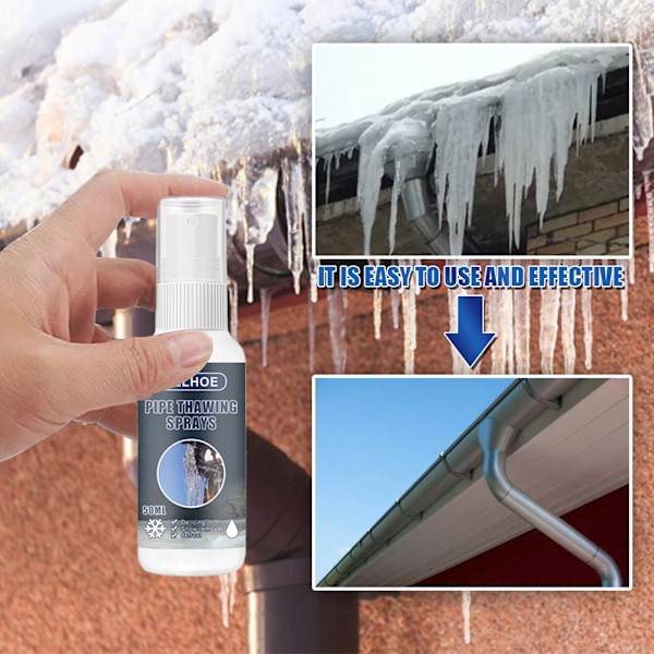100 ml putkien sulatussuihke Deicer nopea sulatus jäätymistä estävä jäänpoistosuihke Kätevä jäänpoistosuihke