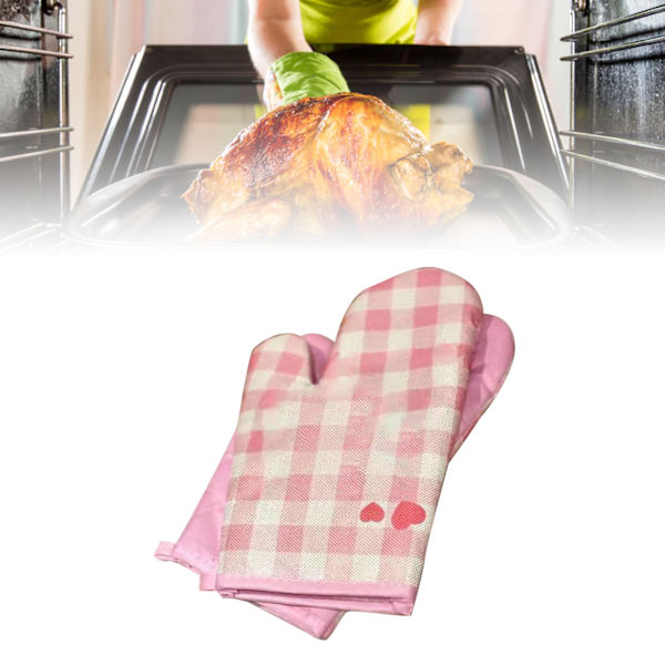 Värmebeständiga ugnsvantar med tecknat mönster, mikrovågsugnshandskar, hushållshandskar för isolering i köket, bakning, grillning, typ 3, 1 par