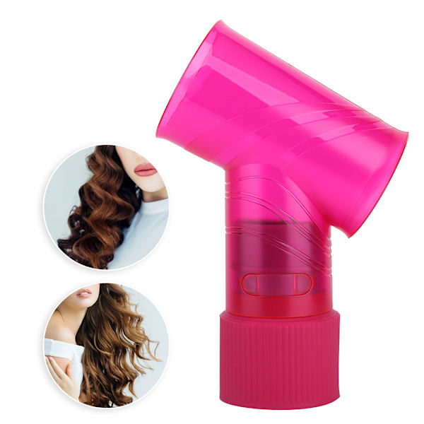 Profesjonell Hårføner Diffuser Krøllete Hårføner Frisør Styling Tilbehør (Rosa)