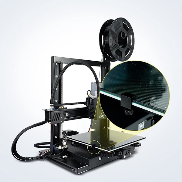 4 stk. justerbare 3D-printer End 3 Pro glasklips 3D-printer varme seng klips kompatible med CR10