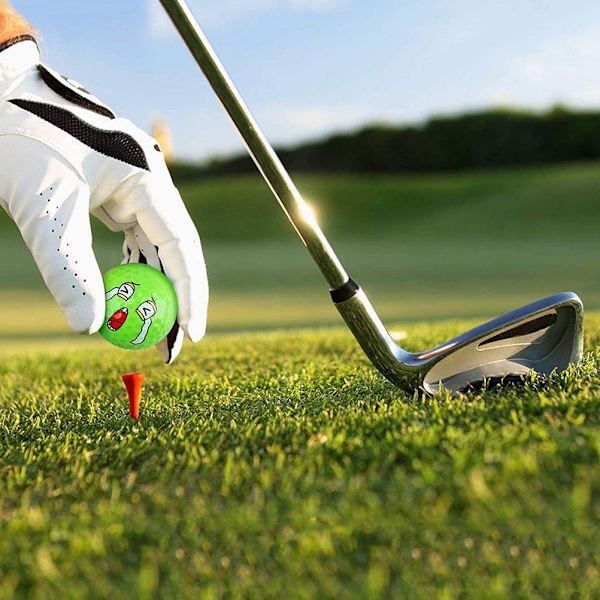 6 st roliga uttryck bollar professionella övningsbollar tillbehör nyhet present till alla golfare