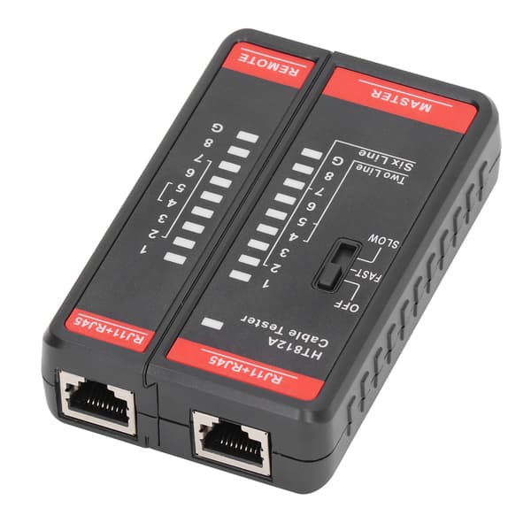 Netværkskabeltester RJ11 RJ45 Telefonlinjeledning Testværktøj Tilbehør til Måling HT812A