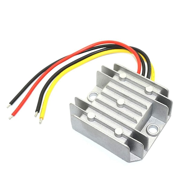 DC 24V till 12V Omvandlare, Spänningsomvandlare 5A 60W, Transformator Vattentät med Aluminiumskal