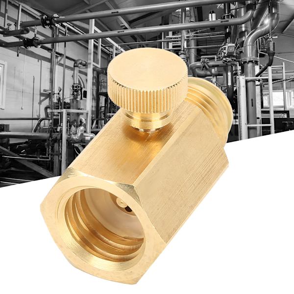 Soda sylinderadapterventil med bryter hunngjenger TR21-4 til hanngjenger G1/2 for Soda Stream