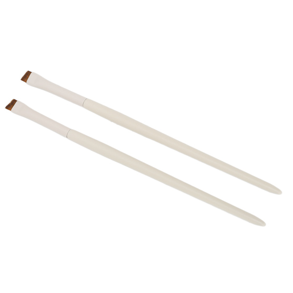 2 kpl kulmaista eyeliner-sivellintä, ammattimainen meikkisiveltimet, pehmeät harjakset, ultraohut viisto eyeliner-sivellin, kosmetiikkatyökalu