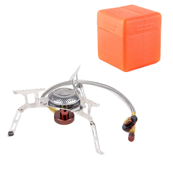 3500W Camping Gas Stove Backpack Stove med bekväm Piezo Ignition Portable