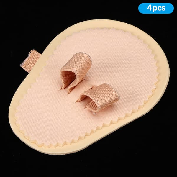 4st Tåriktare Separatorer Skydd Bunion Splint Corrector Tåspridare Skydd 2 Hål