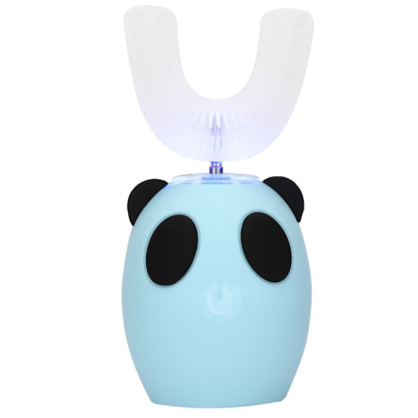 U-formet børneelektrisk sonisk tandbørste Intelligent rengøringstandbørste Oral Care Tool (blå 8-15 år gammel)