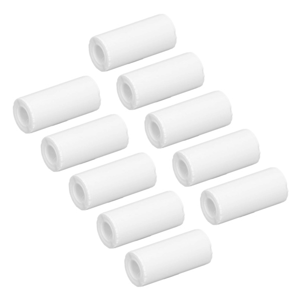 10 ruller termisk printerpapir selvklæbende papirruller hvid printbar kvitteringsetiket 57x25mm