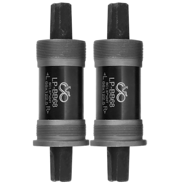 2 st Cykel Vänster och Höger Vevarm Fyrkantigt Hål Vevarm Utan Skruvar 122,5 MM
