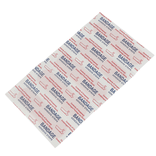 50 stk Stofklæbende Bandager Åndbar Latexfri Hygiejnisk Bærbar Stof Sårstrimler