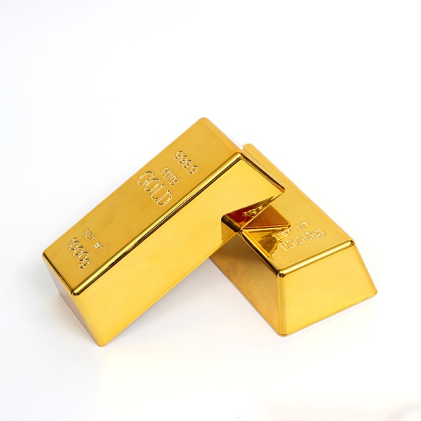Simulering Gold Bar Bullion Dørstopper Gull Murstein Hjem Dørstopper