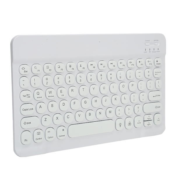 Trådløst tastatur 10 tommer RGB bakgrunnsbelyst bærbart rundt tastatur for nettbrett, telefon, bærbar PC, datamaskin