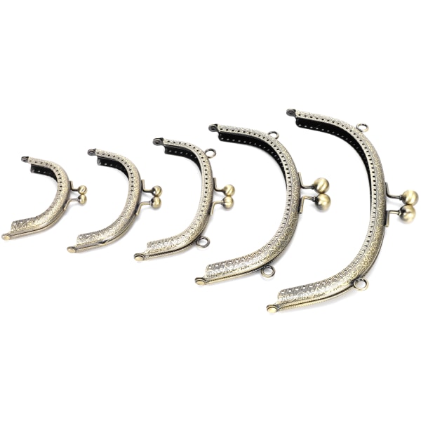 5 kpl metallikukkarokehys Antiikki messinki, kohokuvioitu kaari, tee-se-itse -tarvikkeet 8,5 cm ~ 20,5 cm
