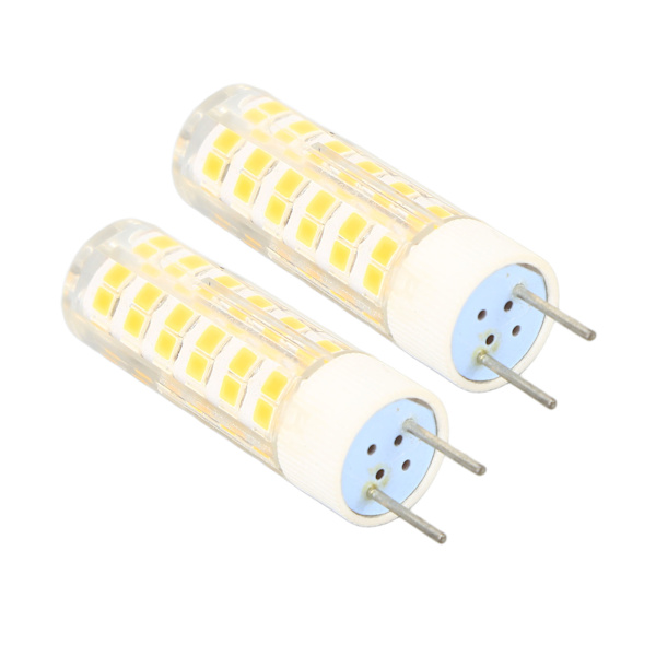 2 stk. G8 LED-pærer PC-stiftsbase G8 76 LED-lys Letvægts 6W 540LM Dæmpbar pære til hjem, butik, kontor, bibliotek 100-130V