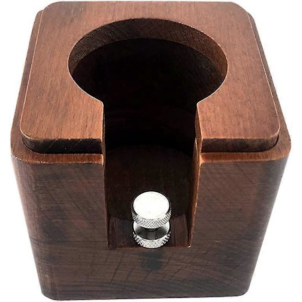 Kaffe tamper station, træ espresso tamper måtteholder, træ base til tamper evident station, espresso tamper måtte, egnet til 51/53/54/58 mm tam