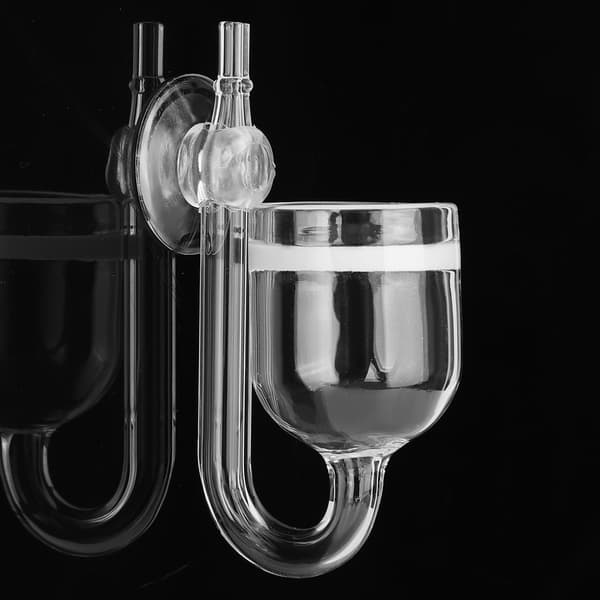 CO2 Högtransparent Glas Refiner Diffuser Stor Rakt Rör för Akvarium Vattenväxt Fisk Tank