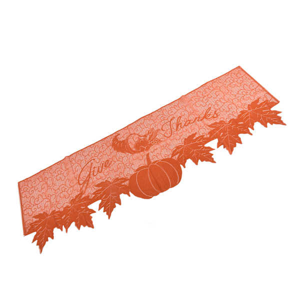 Thanksgiving bordslöpare premium polyester slät yta mjuk textur hög hållbarhet Thanksgiving eldstadssjal