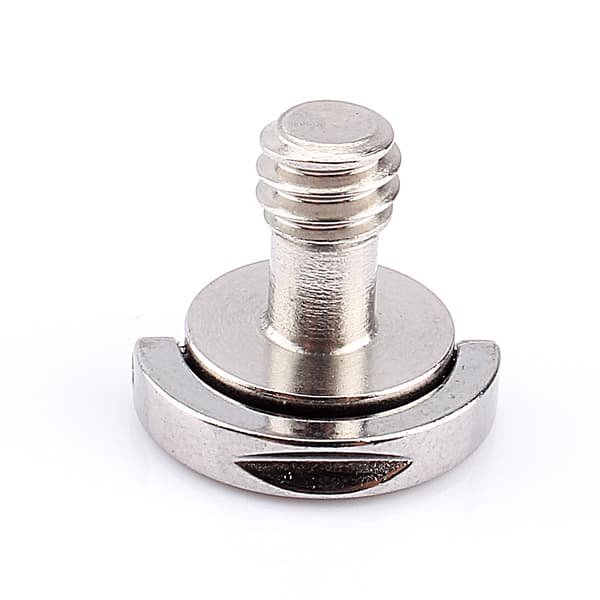 Kamerastativ Quick Release Plade Fikseringsskrue - Rustfrit Stål 1/4 tomme D Ring