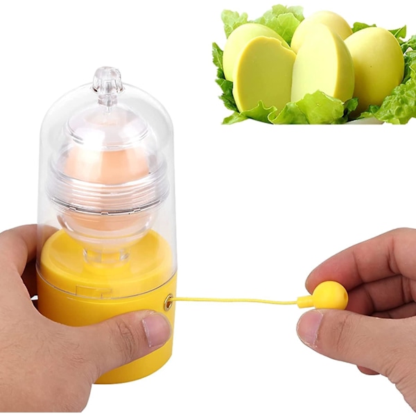 Silikonäggblandare - Vit äggulebländare för perfekt kokta ägg