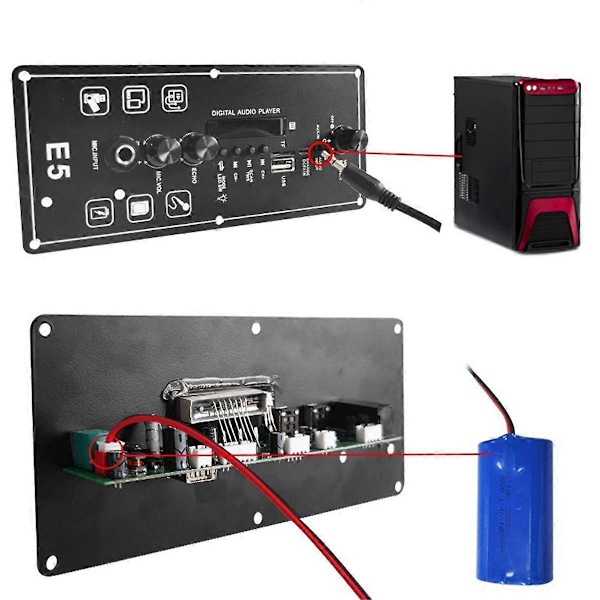 Bluetooth Audio 15W Forstærkerkort med FM BT Audio Bærbar Højttaler