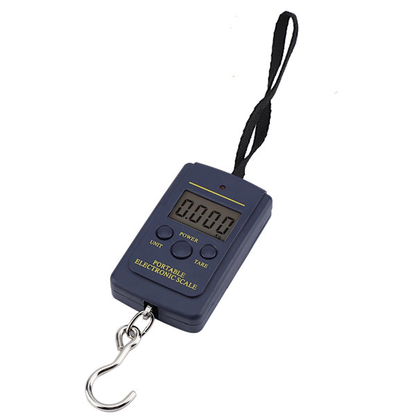 40kg/10g elektronisk våg Digital hängande bagage bärbar våg med krok