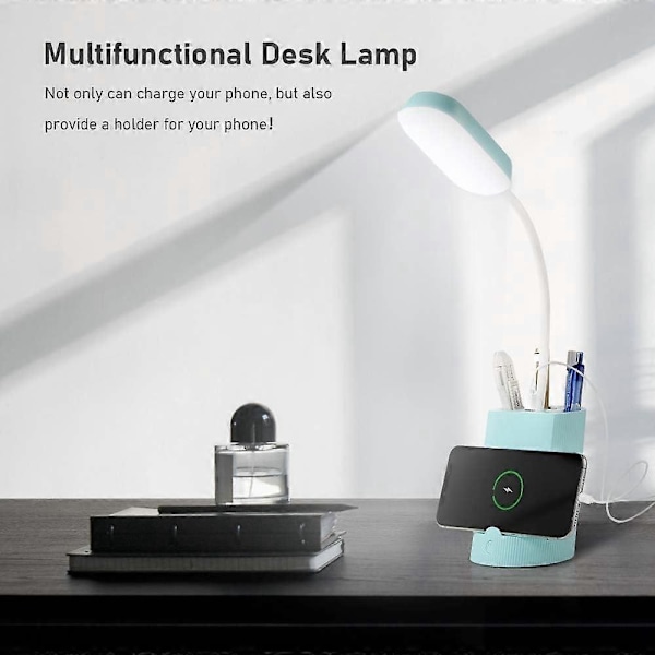 Børne Skrivebordslampe, 3 Lysstyrkeniveauer Dæmpbar LED Touch Skrivebordslampe Genopladelig Dyre Skrivebord