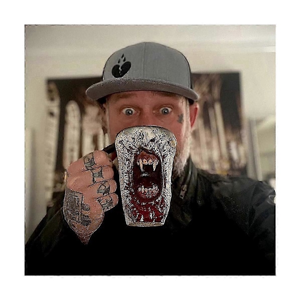 3D Kraniemug Drikkekop Skelet Gotisk Resin Øl Kaffe Krus Tekop Halloween