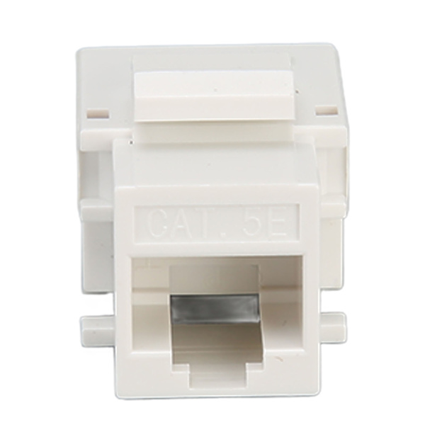 50 stk Keystone Jack RJ45 Cat5e 90 graders slank uskjermet punch-fri Ethernet-modul nettverkskontakt