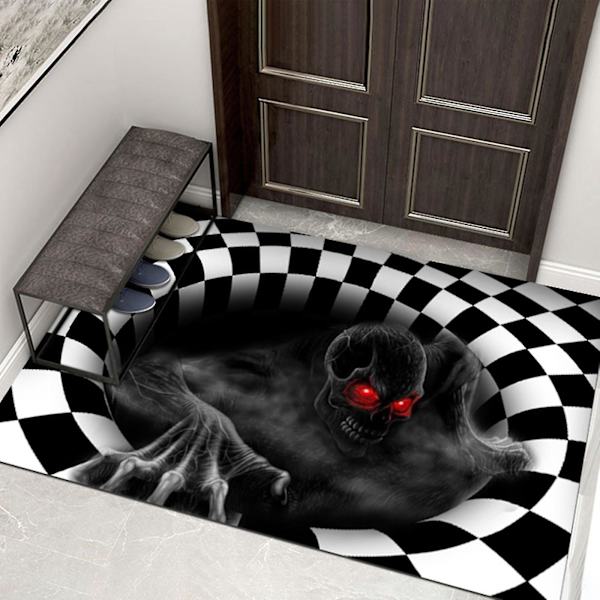 Halloween 3D Klovn Illusionsdørmatte 50*80cm
