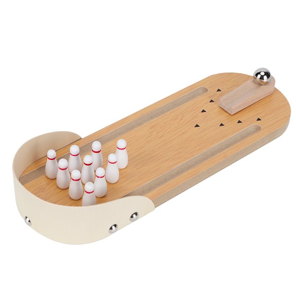 Mini Bowlingspill for bordplate - Familiespill for avspenning og underholdning - Leketøy for barn og voksne