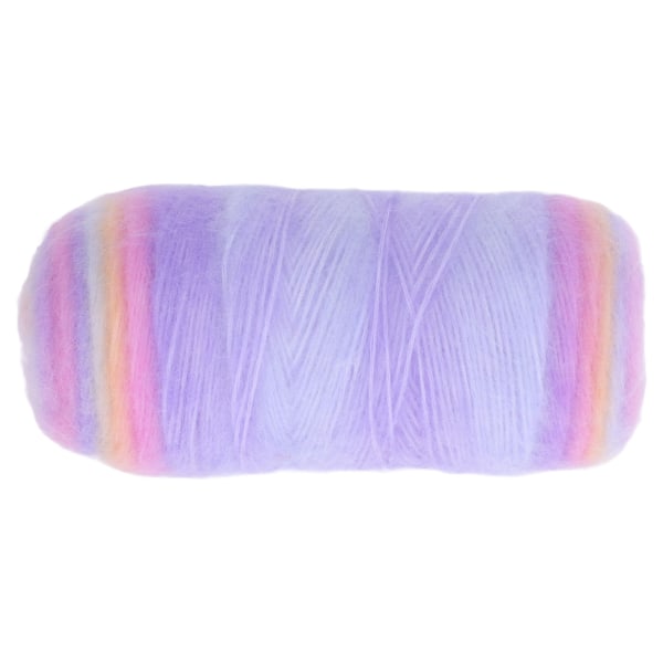 Virkattu lanka gradientti violetti värjäys pehmeä käsin tuntuinen puuvilla materiaali kevyt hengittävä mukava neulelanka huiveille