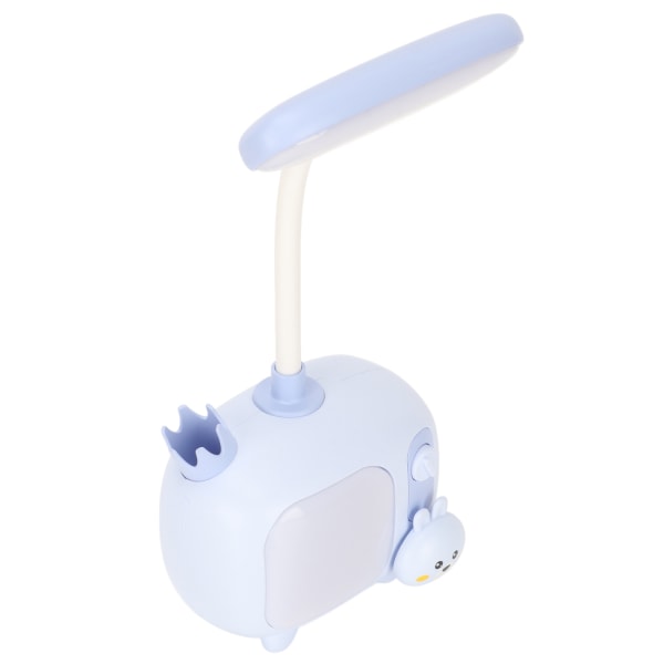 Leselys for barn TV-stil Base Fleksibel svanehals USB-lading Myk LED Barnebordslampe for studenter Studie Arbeid Blå