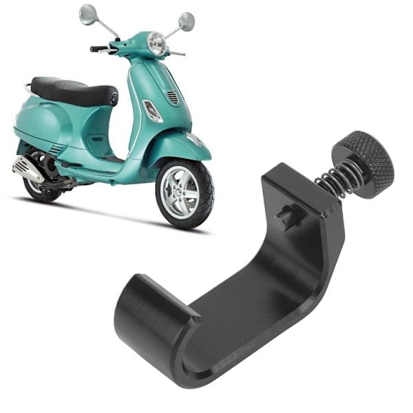 Motorcykelns bakre bagagehållare bagagehållare krok hänge passar för Vespa GTS 250 300Svart