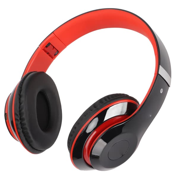 S6 HIFI Stereo Headset Bluetooth Headset Foldable Music Headset med mikrofon til mobiltelefon tablet rød