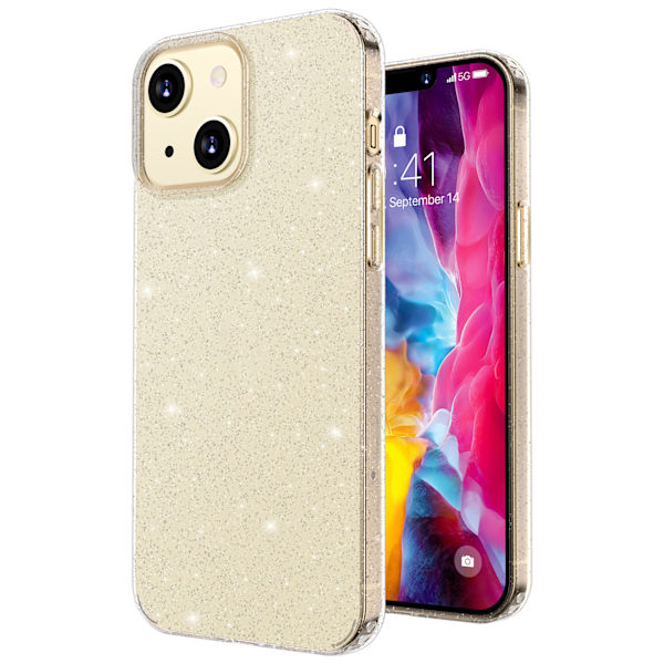 6,1 tuuman matkapuhelinkuori 1,5 mm PC TPU -liukueste suojakotelo IPhone 13 -kaksoiskameralle