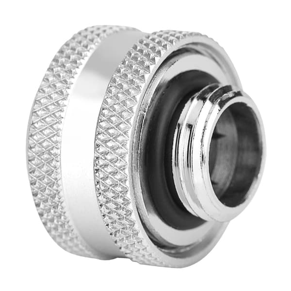 4 st / Förpackning Vattenkylningskompressionskoppling för Styvt Akrylrör OD 16mm Silver