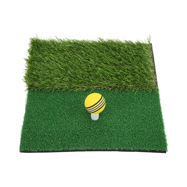 Treffematte Dual Grass Minigolftrening Øvingspute Launch Zone Treffgressmatte